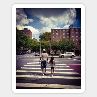 Father Daughter Long Island City Queens NYC Sticker